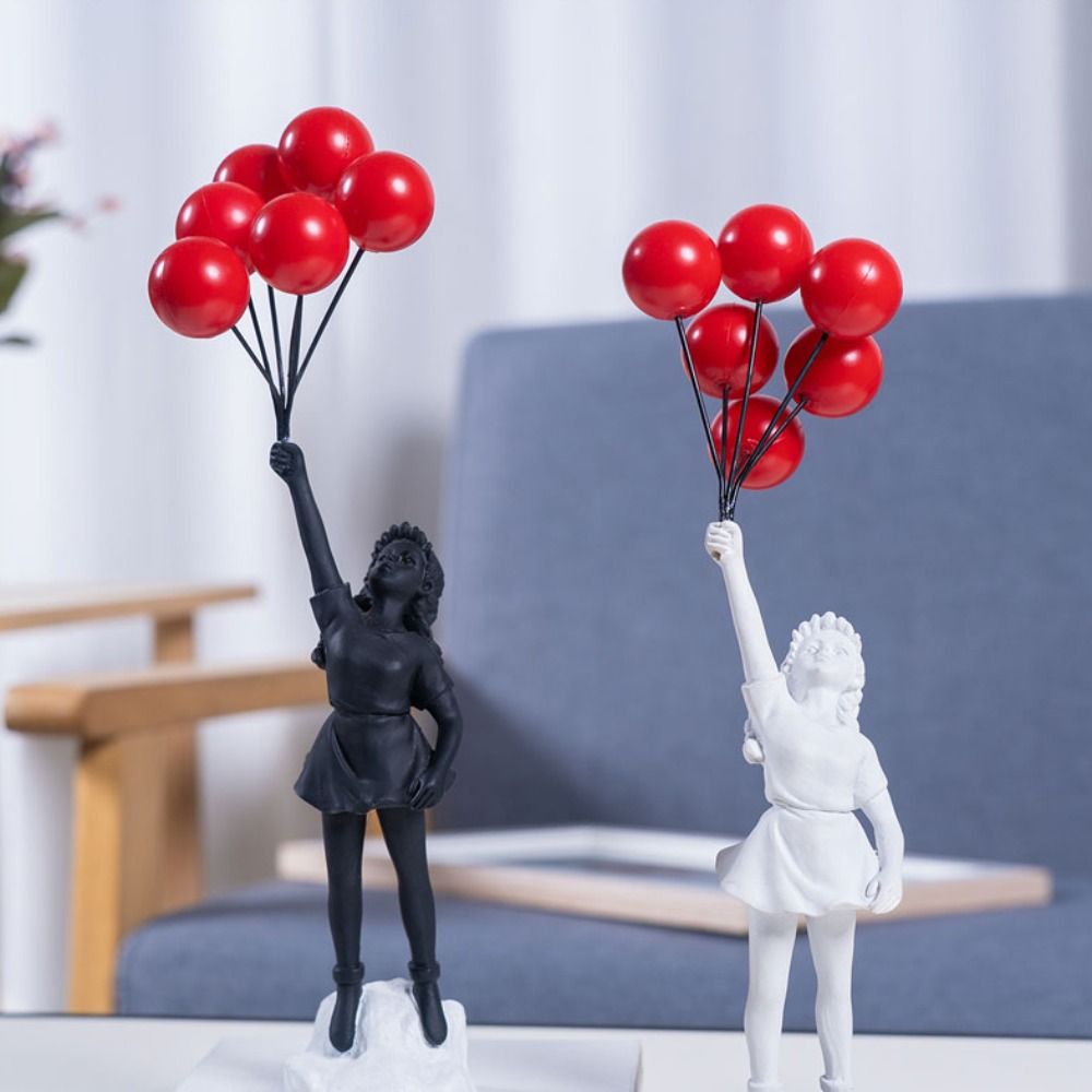 Interior Design Home - Resina Banksy Figurines para Interior Flower