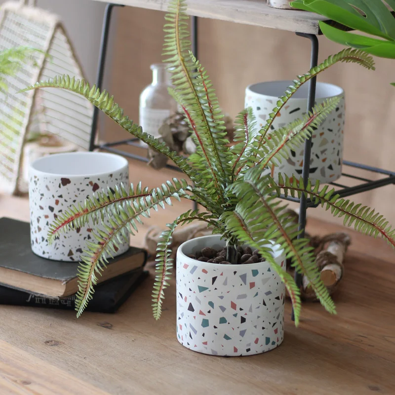 Terrazzo Pot Cement - Recipiente de vela de concreto, moldes