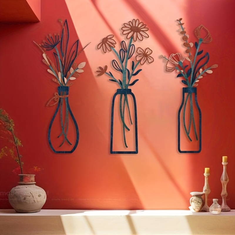 3 Grandes Esculturas Florais d - Interior Design Home avaliação e preço