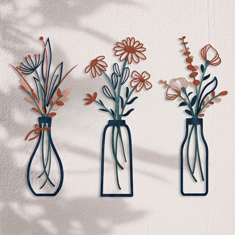 3 Grandes Esculturas Florais d - Interior Design Home avaliação e preço