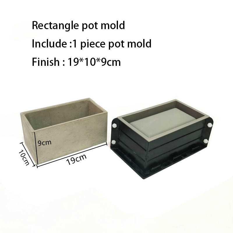 Molde de Silicone Retangular G - Terrazzo Pot Cement avaliação e preço