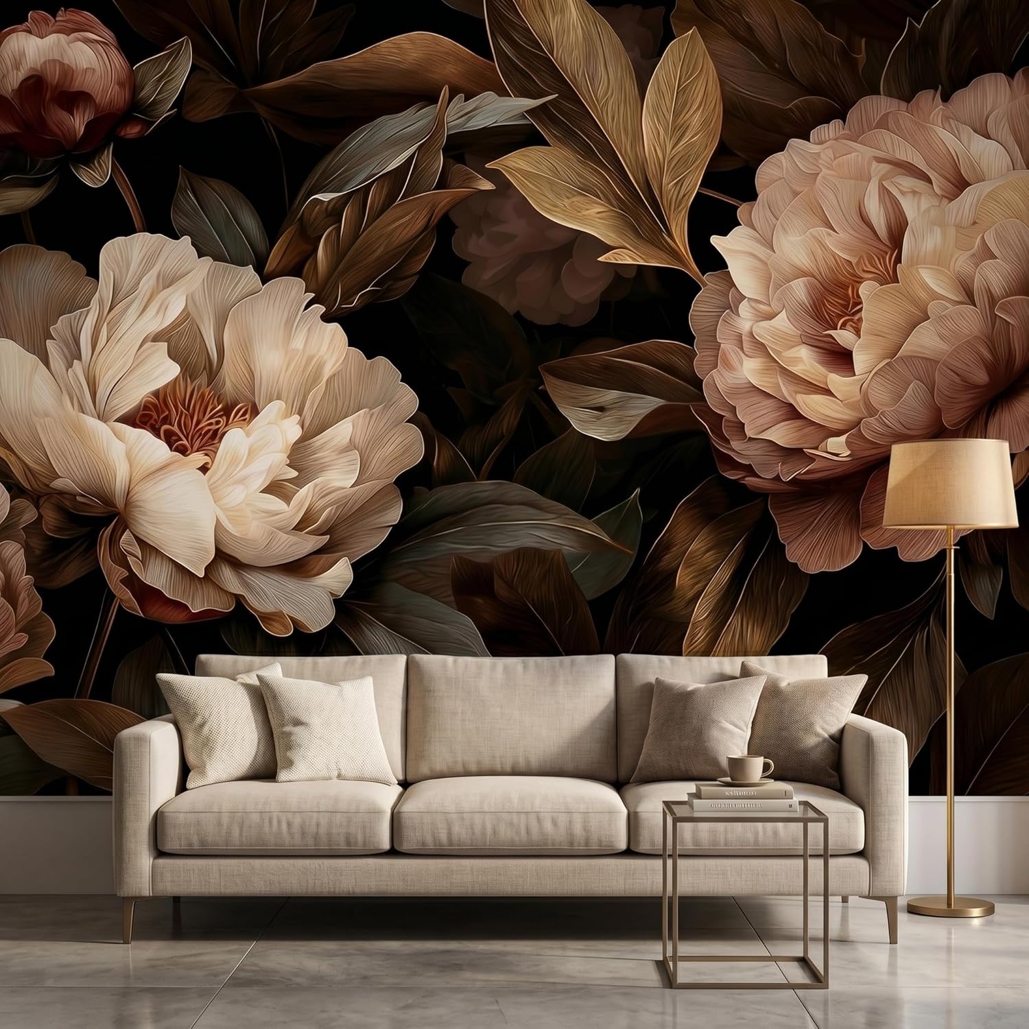 Tapeçaria Floral Elegante de P - Interior Design Home avaliação e preço
