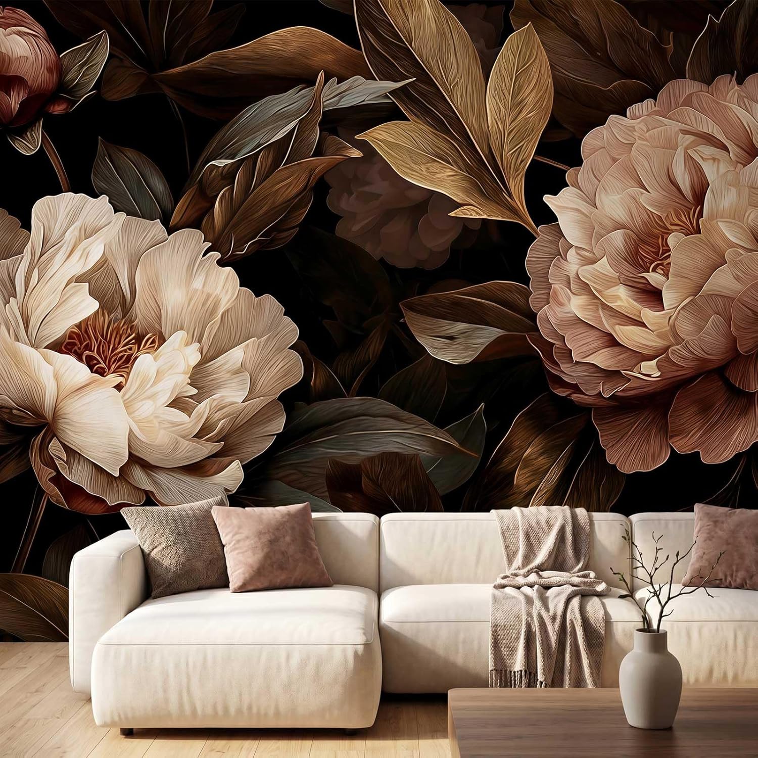 Tapeçaria Floral Elegante de P - Interior Design Home avaliação e preço