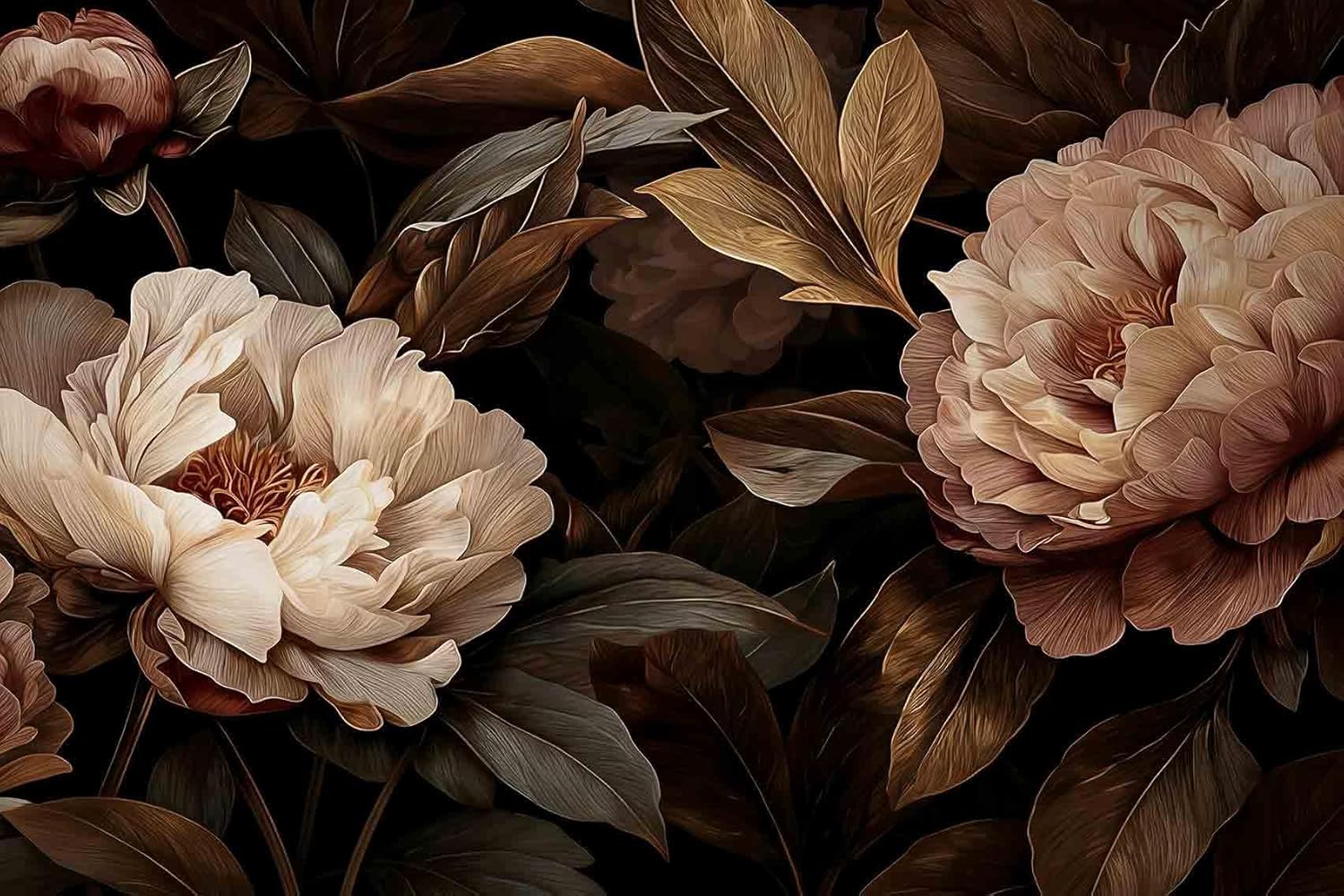Tapeçaria Floral Elegante de P - Interior Design Home avaliação e preço