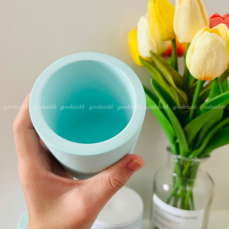 Molde de Silicone Redondo de 1 - Terrazzo Pot Cement avaliação e preço