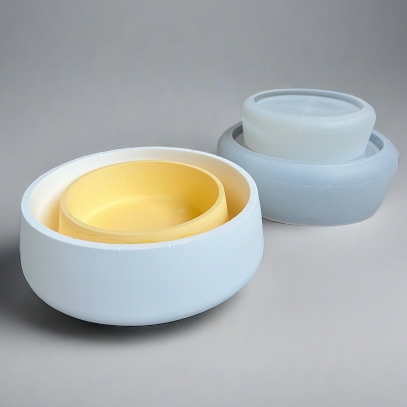 Grande tigela vaso de flores m - Terrazzo Pot Cement avaliação e preço