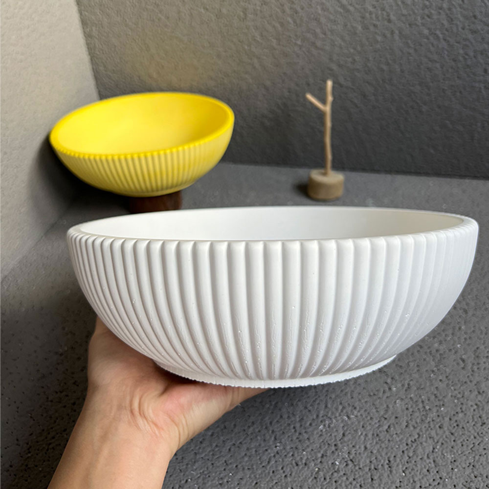 Grande tigela vela vaso molde  - Terrazzo Pot Cement avaliação e preço