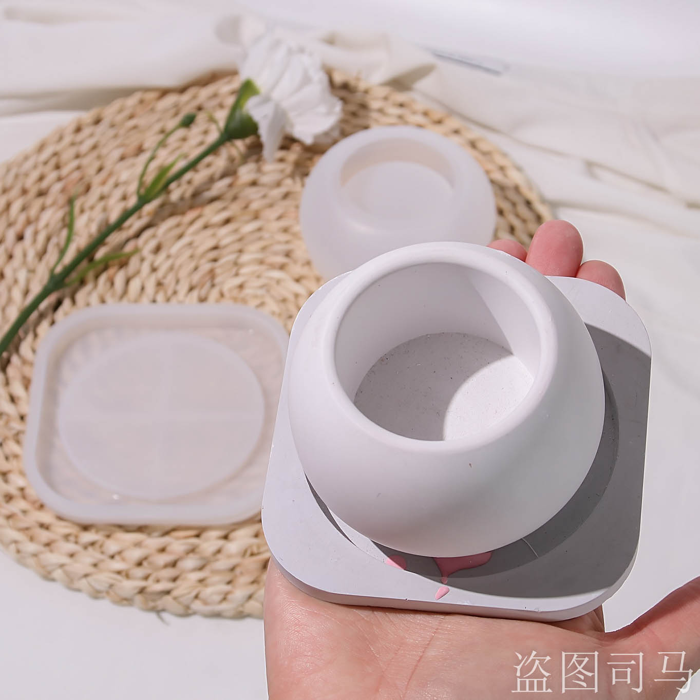 Molde de vaso de flores de con - Terrazzo Pot Cement avaliação e preço