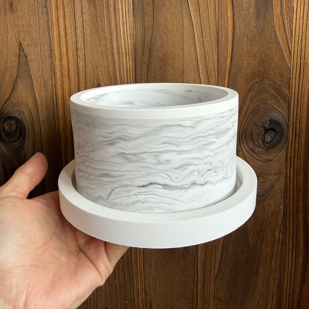 Conjunto de Moldes de Silicone - Terrazzo Pot Cement avaliação e preço