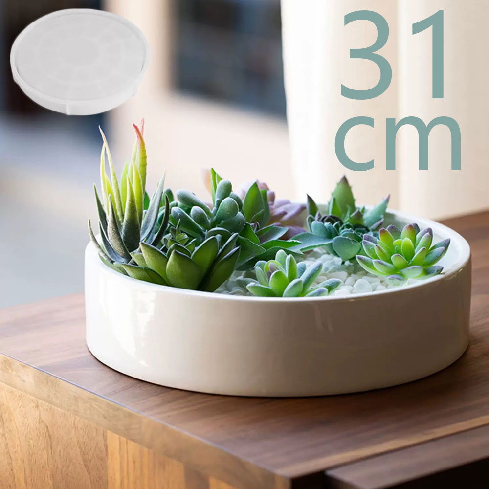 31cm redondo cimento vaso de f - Terrazzo Pot Cement avaliação e preço