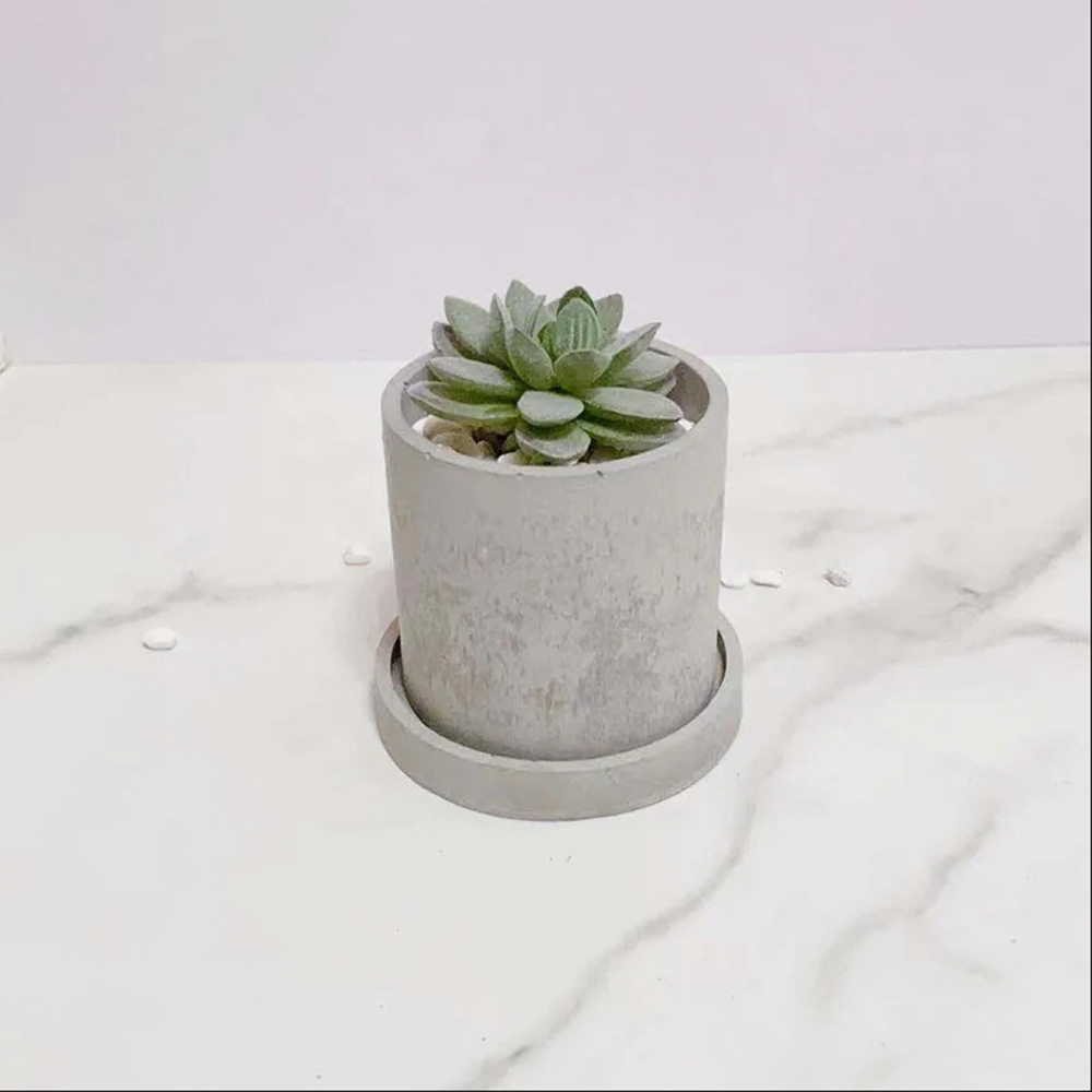 Moldes de silicone para vasos  - Terrazzo Pot Cement avaliação e preço