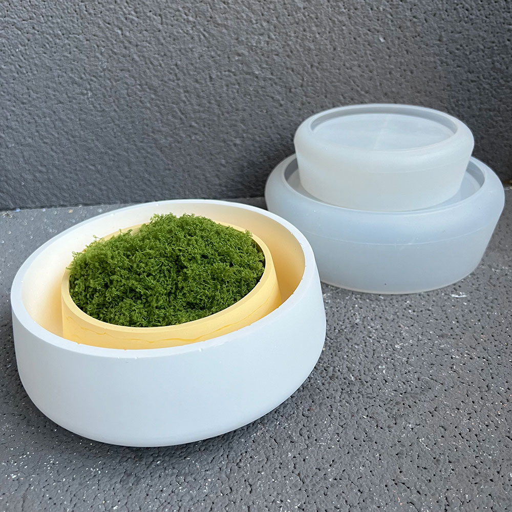 Tigela de concreto molde de si - Terrazzo Pot Cement avaliação e preço