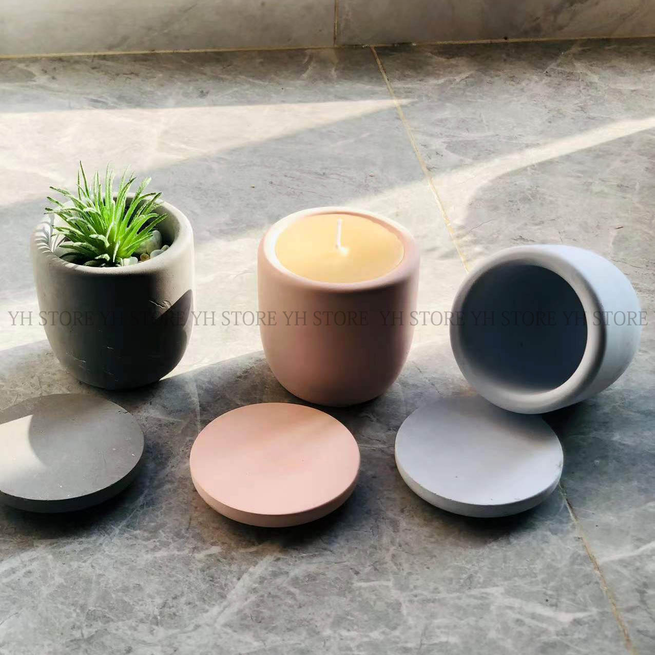 Caixa De Cimento Com Moldes De - Terrazzo Pot Cement avaliação e preço