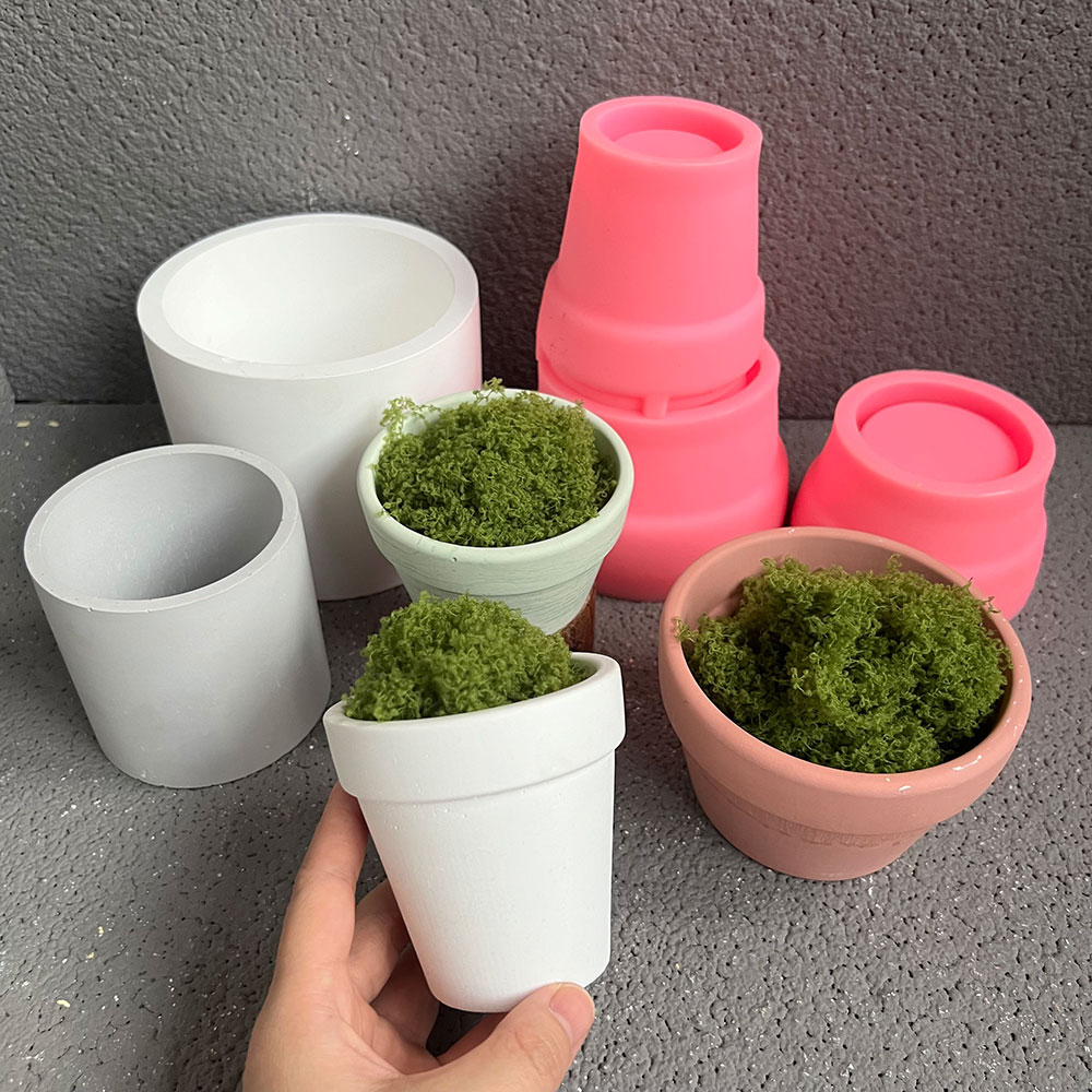 Molde de silicone para vaso de - Terrazzo Pot Cement avaliação e preço