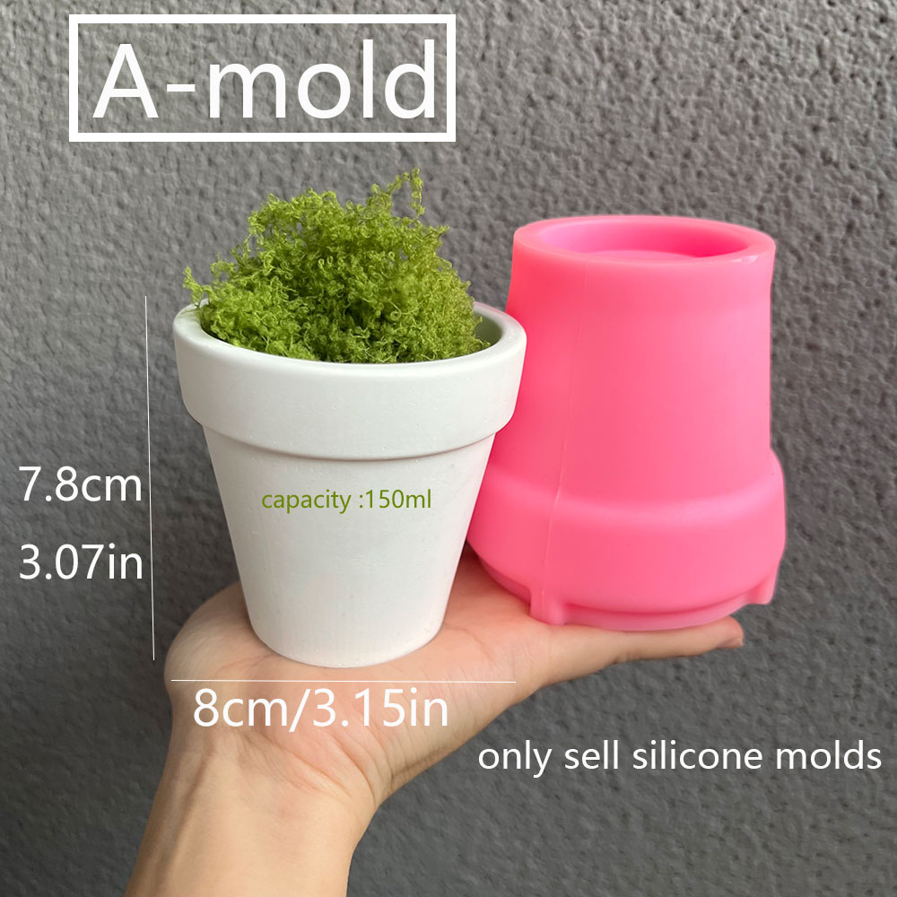 Molde de silicone para vaso de - Terrazzo Pot Cement avaliação e preço